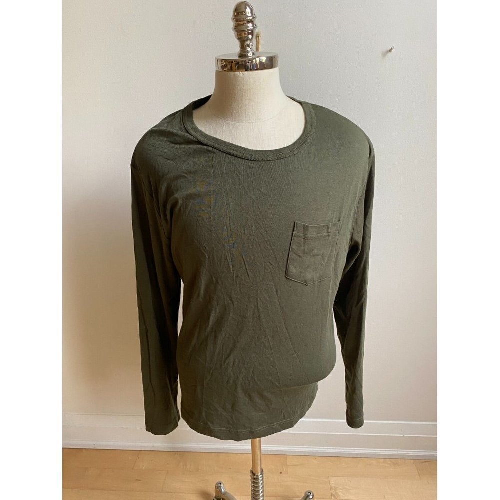 NN07 BNWOT Men long sleeve shirt green chest pocket sz Large-